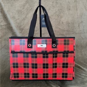 Scout BJ Pocket Tote Bag in Tartan Plaid